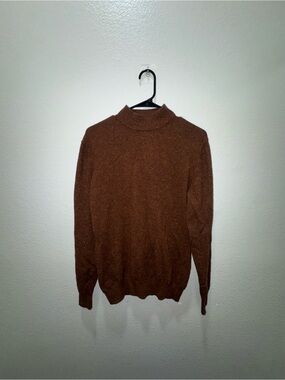 Men's Brown Turtleneck Sweater - Cozy Everyday Knit